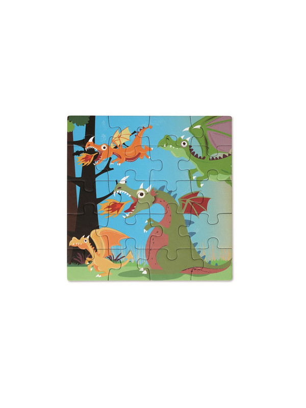 Scratch, Puzzle magnetyczne - książka podróżna Smoki 2 obrazki 40 elem.