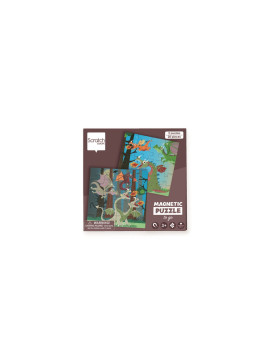 Scratch, Puzzle magnetyczne - książka podróżna Smoki 2 obrazki 40 elem.