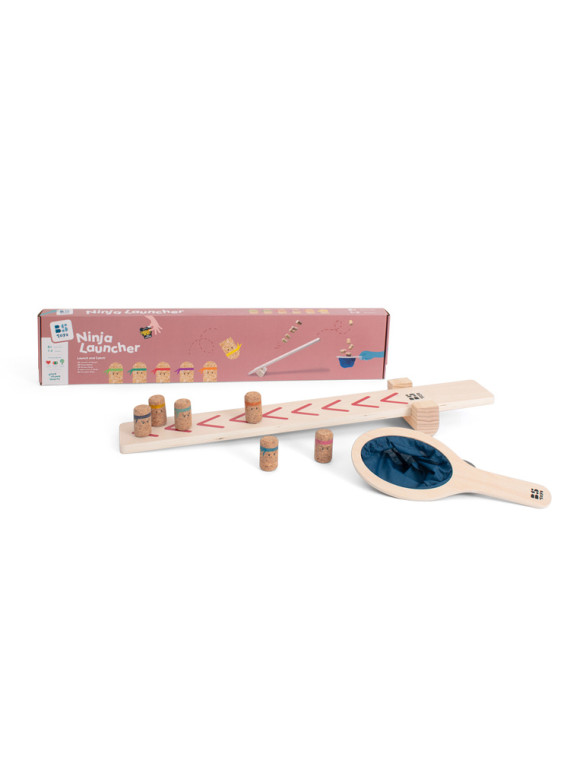 BS Toys, Ninja - drewniana wyrzutnia XL 70 cm