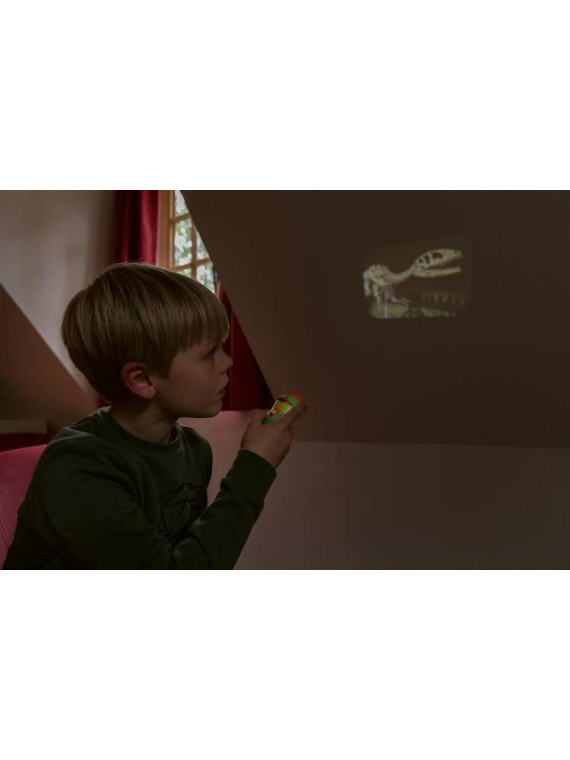 Projektor Latarka z Pojemnikiem Na Tarcze Dino XL