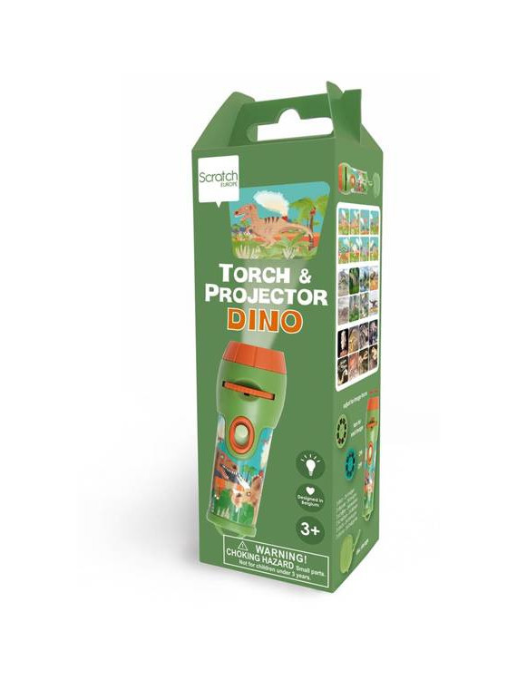 Projektor Latarka z Pojemnikiem Na Tarcze Dino XL