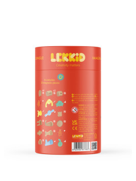 Lekkid, drewniane magnetyczne klocki konstrukcyjne - Dżungla