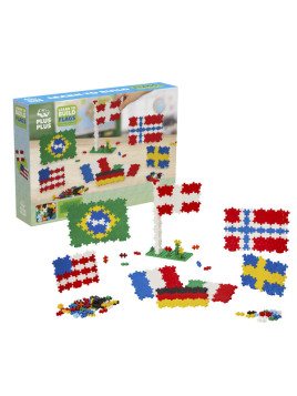 Plus-Plus, Plus-Plus, Mini Mix 700 szt. Flagi - Learn to build