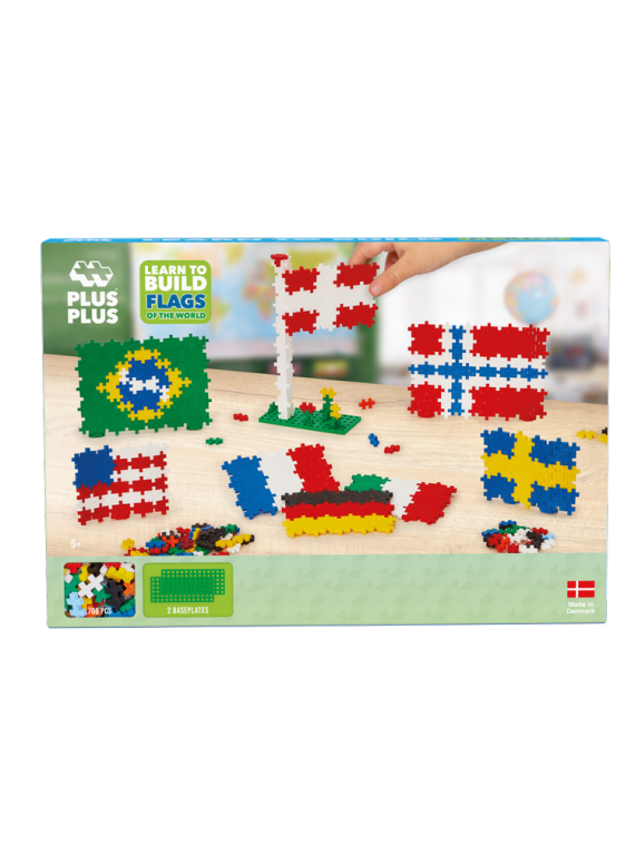 Plus-Plus, Plus-Plus, Mini Mix 700 szt. Flagi - Learn to build