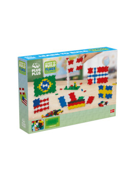 Plus-Plus, Plus-Plus, Mini Mix 700 szt. Flagi - Learn to build
