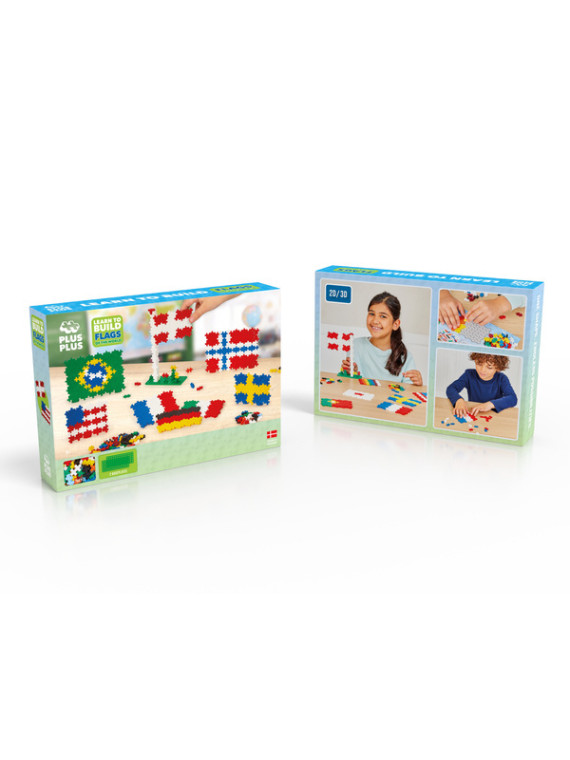 Plus-Plus, Plus-Plus, Mini Mix 700 szt. Flagi - Learn to build