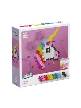 Plus-Plus Mini, Puzzle po numerach 250 szt - Jednorożec