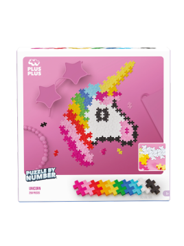 Plus-Plus Mini, Puzzle po numerach 250 szt - Jednorożec