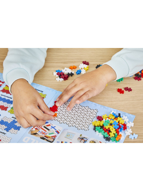 Plus-Plus, Plus-Plus, Mini Mix 700 szt. Flagi - Learn to build
