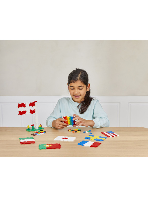 Plus-Plus, Plus-Plus, Mini Mix 700 szt. Flagi - Learn to build