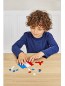 Plus-Plus, Plus-Plus, Mini Mix 700 szt. Flagi - Learn to build