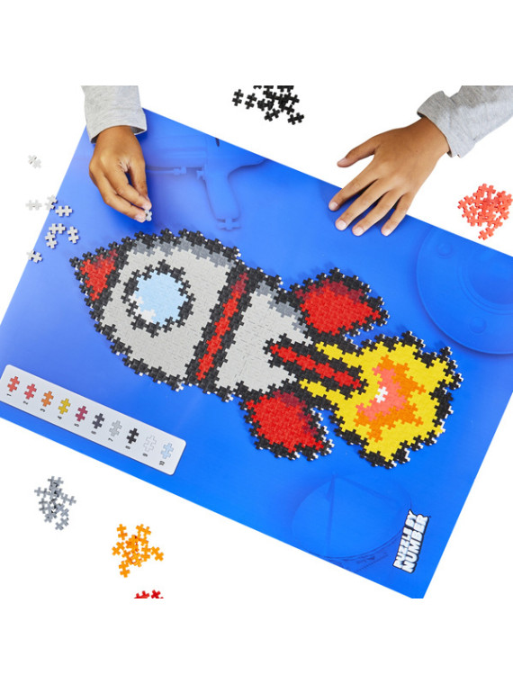 Plus-Plus Mini, Puzzle po numerach 500 szt - Rakieta