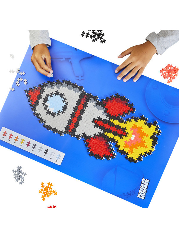 Plus-Plus Mini, Puzzle po numerach 500 szt - Rakieta