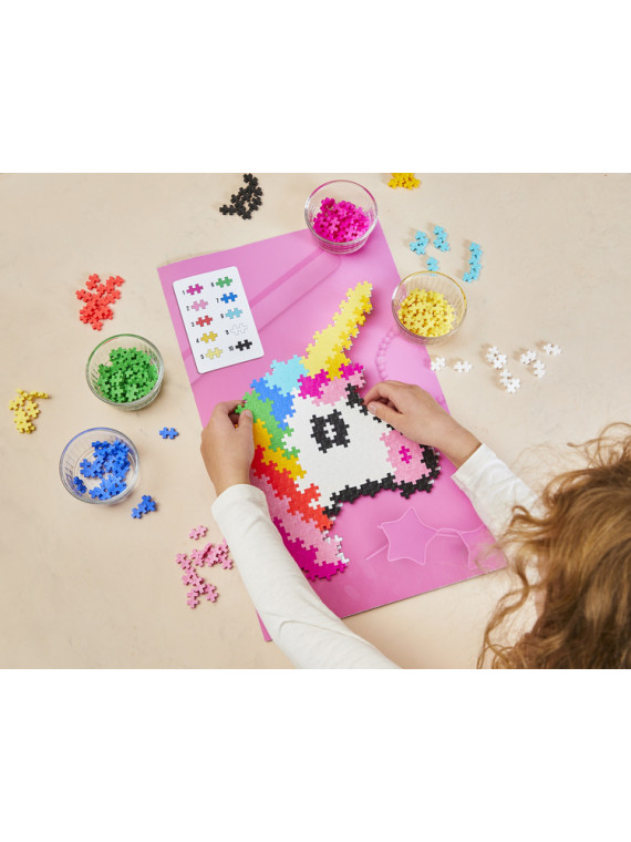 Plus-Plus Mini, Puzzle po numerach 250 szt - Jednorożec