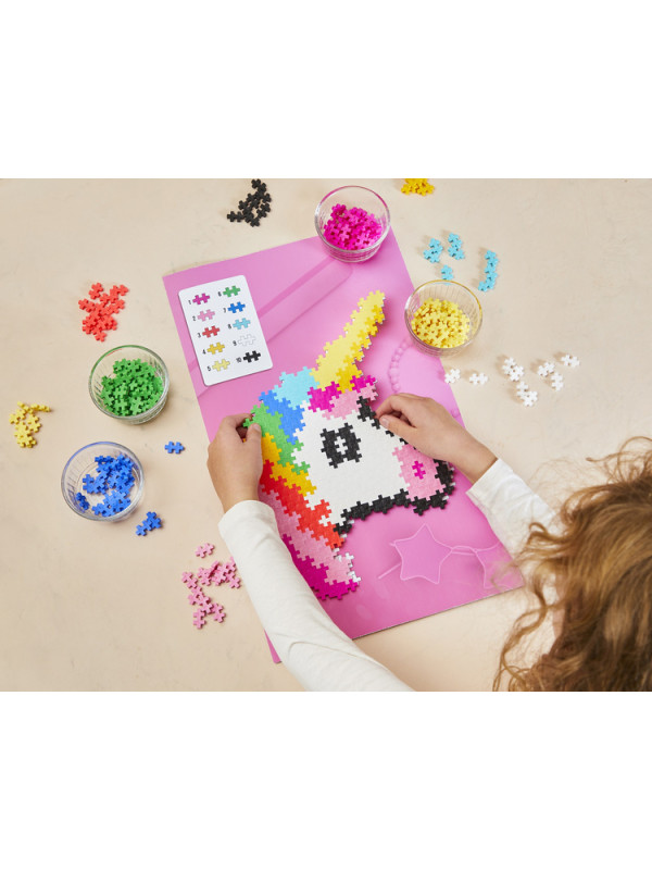 Plus-Plus Mini, Puzzle po numerach 250 szt - Jednorożec