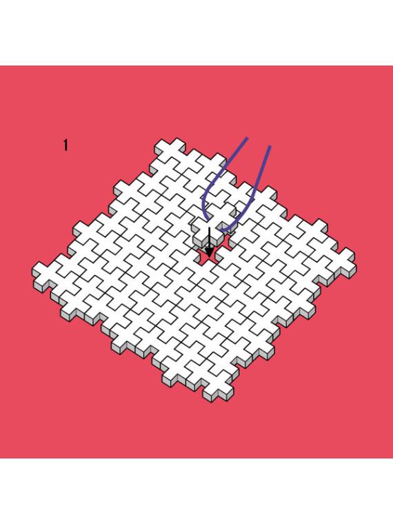 Plus-Plus Mini, Puzzle po numerach 250 szt - Jednorożec