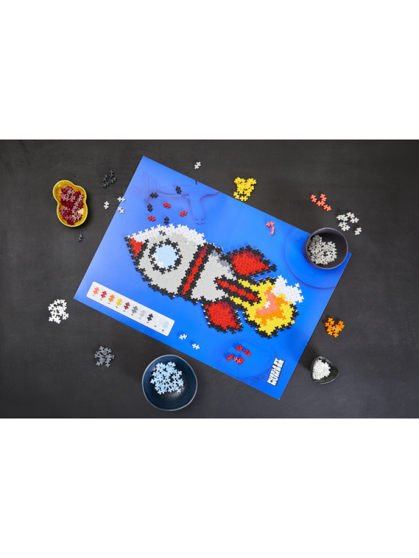 Plus-Plus Mini, Puzzle po numerach 500 szt - Rakieta