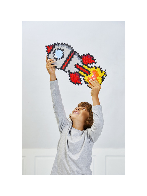 Plus-Plus Mini, Puzzle po numerach 500 szt - Rakieta