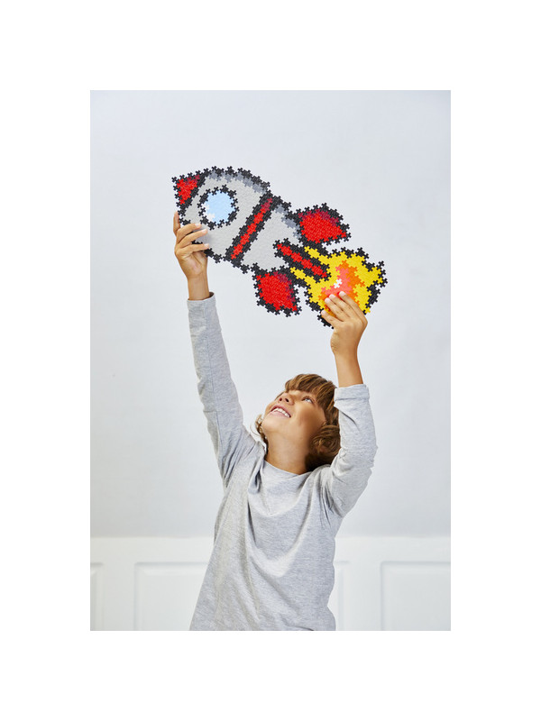 Plus-Plus Mini, Puzzle po numerach 500 szt - Rakieta