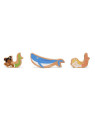 Scratch, Piramida edukacyjna i drewniane figurki OCEAN