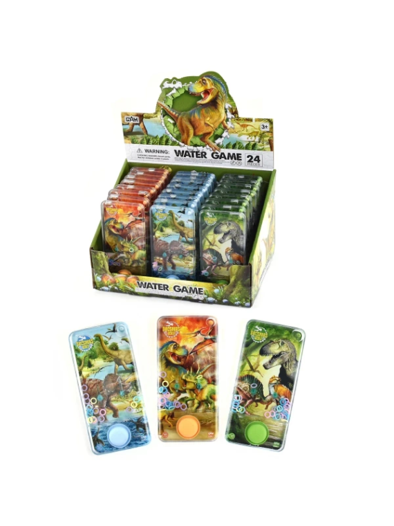 Gra wodna Dino 15 cm / 1 przycisk - mix wzorów