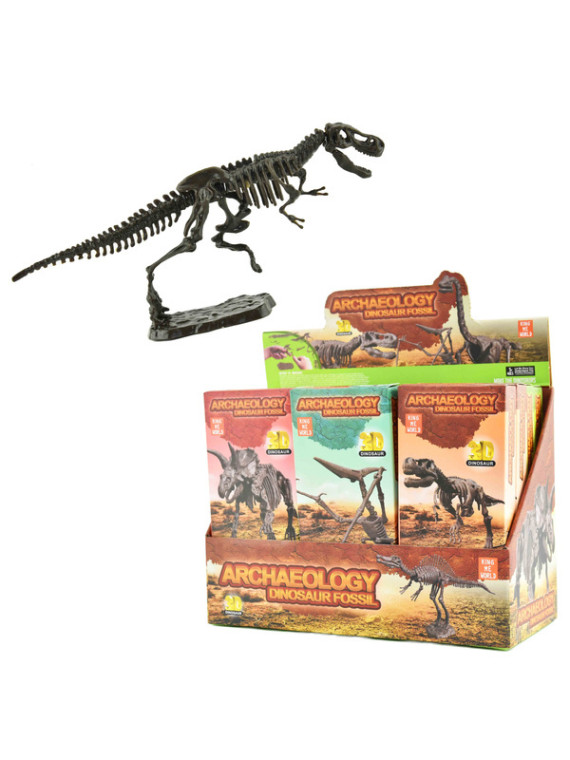3D szkielet dinozaurów - mix wzorów
