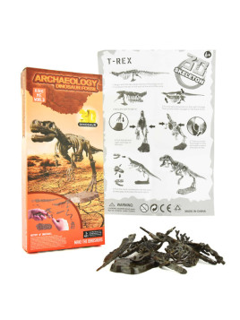 3D szkielet dinozaurów - mix wzorów