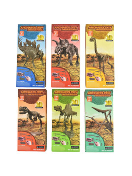 3D szkielet dinozaurów - mix wzorów