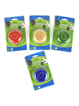 Drewniane jojo 5 cm (4 kolory) - display 12 szt