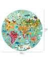 Puzzle Okrągłe Boppi Mapa Świata 150 Elementów USZKODZONE OPAKOWANIE RABAT 10%