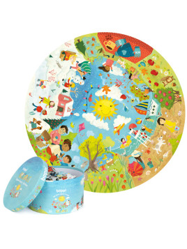 BOPPI, Puzzle okrągłe 58 cm - Pory roku 150 elem.