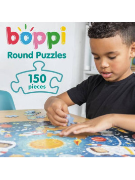 Okrągłe puzzle dla dzieci 58 cm - Boppi Zwierzęta Świata 150 el  USZKODZONE OPAKOWANIE RABAT 10%
