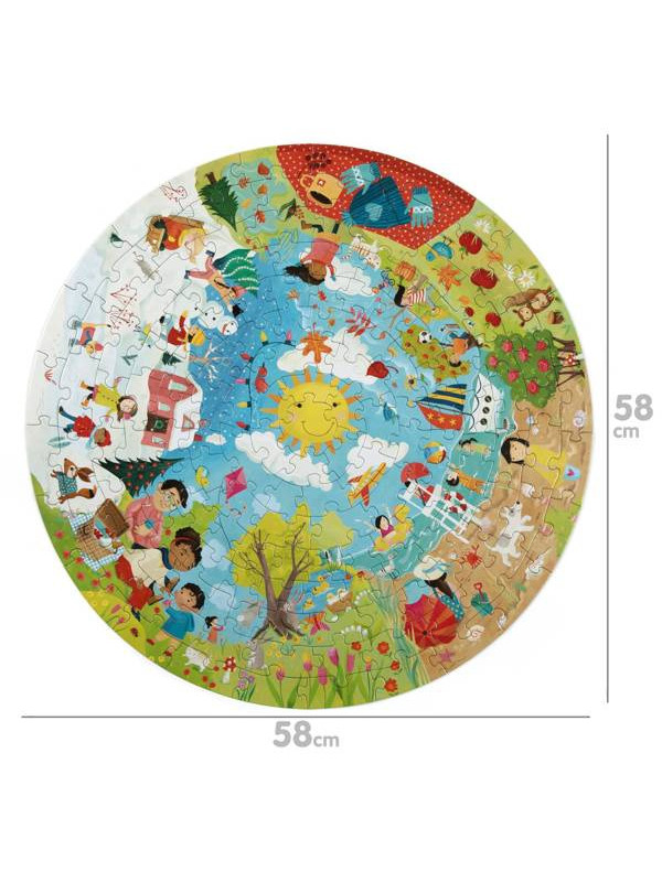 BOPPI, Puzzle okrągłe 58 cm - Pory roku 150 elem.