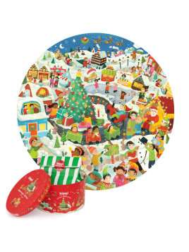 BOPPI, Puzzle okrągłe 58 cm - Christmas 150 elem.