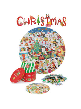 BOPPI, Puzzle okrągłe 58 cm - Christmas 150 elem.
