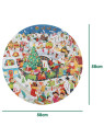 BOPPI, Puzzle okrągłe 58 cm - Christmas 150 elem.