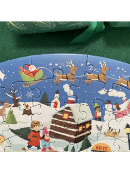 BOPPI, Puzzle okrągłe 58 cm - Christmas 150 elem.