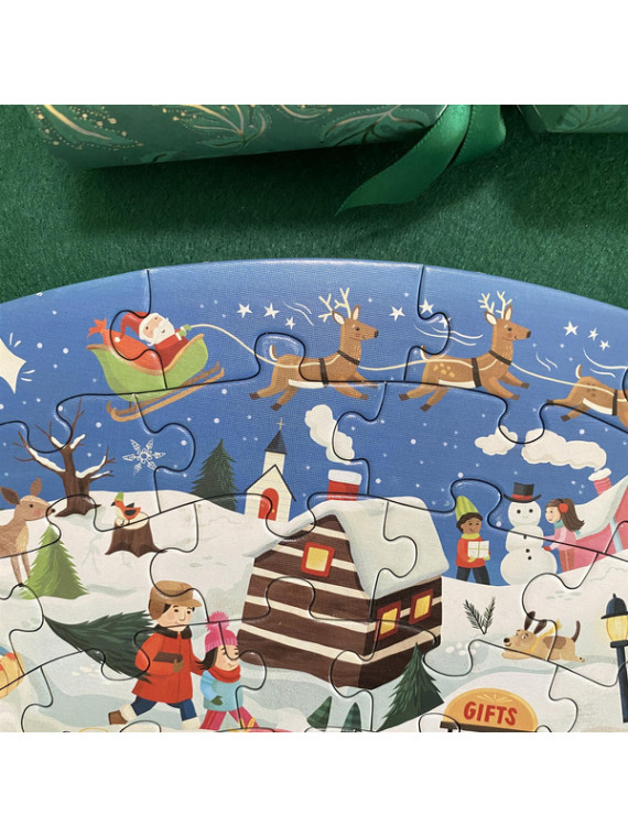 BOPPI, Puzzle okrągłe 58 cm - Christmas 150 elem.