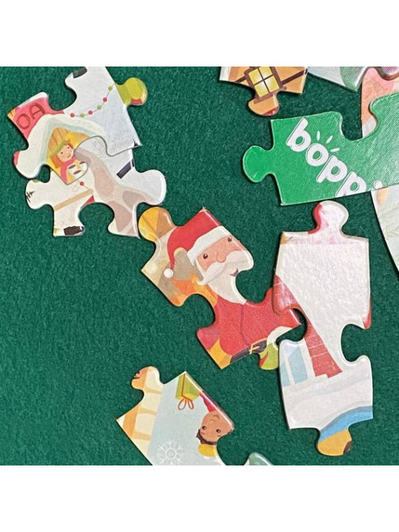 BOPPI, Puzzle okrągłe 58 cm - Christmas 150 elem.