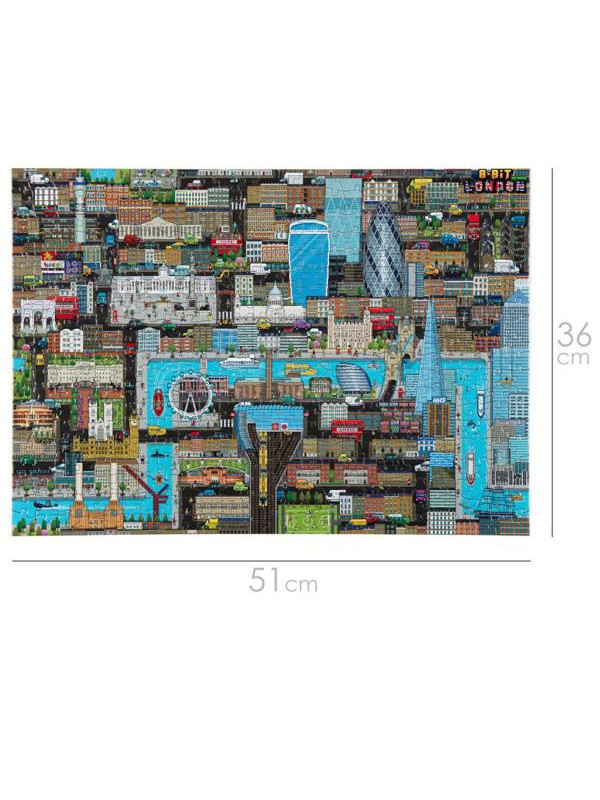 BOPSTER, Puzzle 8-BIT 500 elem - LONDYN