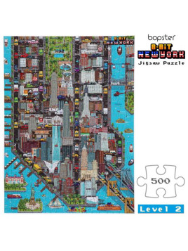 Puzzle sensoryczne dla 6 latków 8 BIT - Bopster Nowy Jork 500 el