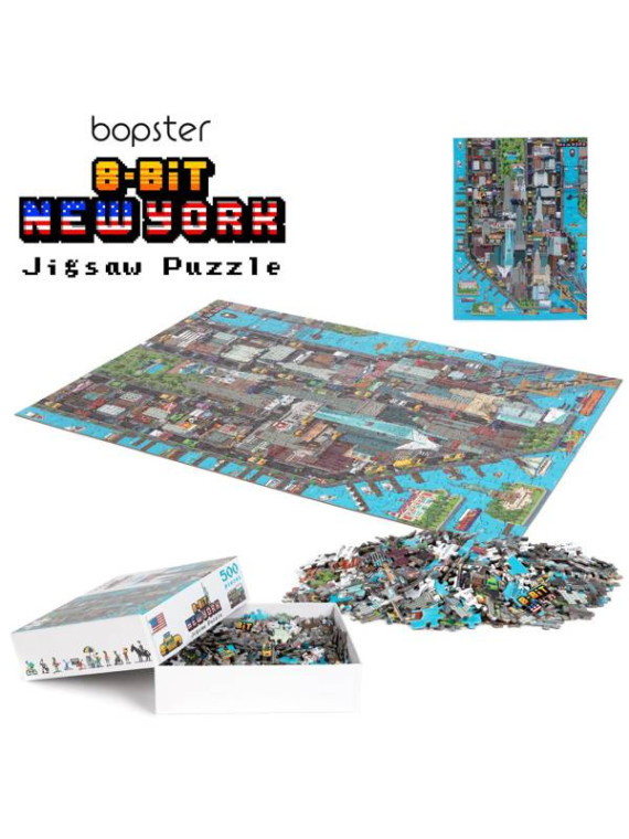Puzzle sensoryczne dla 6 latków 8 BIT - Bopster Nowy Jork 500 el