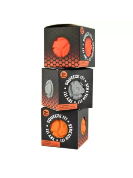Sensoryczny gniotek skała 7 cm (2 kolory) - display 12 szt