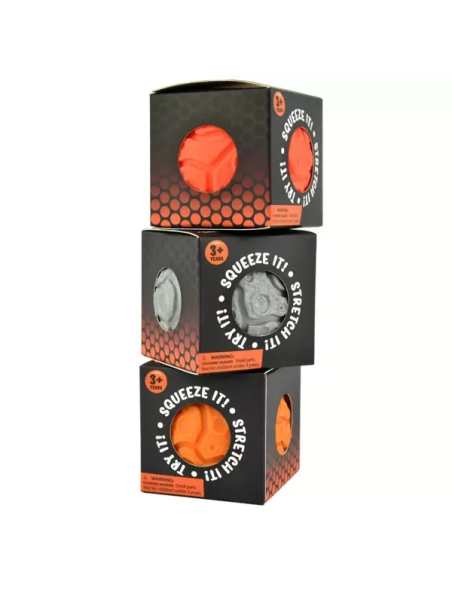 Sensoryczny gniotek skała 7 cm (2 kolory) - display 12 szt
