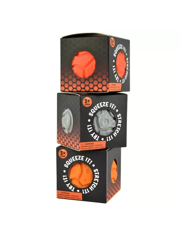 Sensoryczny gniotek skała 7 cm (2 kolory) - display 12 szt