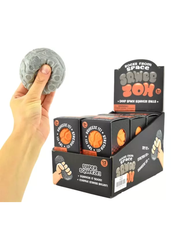 Sensoryczny gniotek skała 7 cm (2 kolory) - display 12 szt