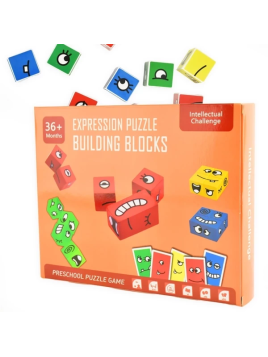 Gra Montessori - puzzle sensoryczne  Emocje USZKODZONE OPAKOWANIE RABAT 5%