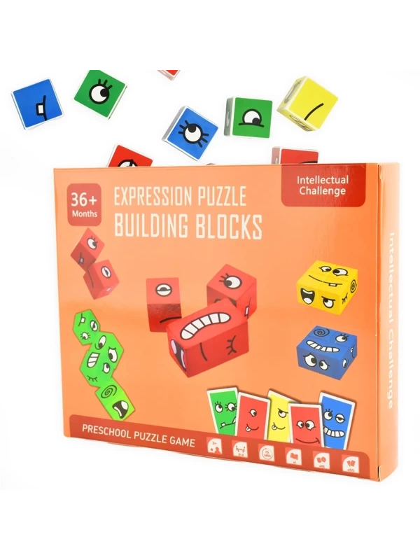 Gra Montessori - puzzle sensoryczne  Emocje USZKODZONE OPAKOWANIE RABAT 5%