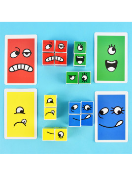 Gra Montessori - puzzle sensoryczne  Emocje USZKODZONE OPAKOWANIE RABAT 5%
