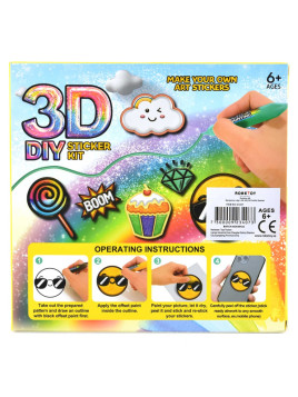 Kolorowe markety dla dzieci do malowania 3D - 10 sztuk USZKODZONE OPAKOWANIE RABAT 10%
